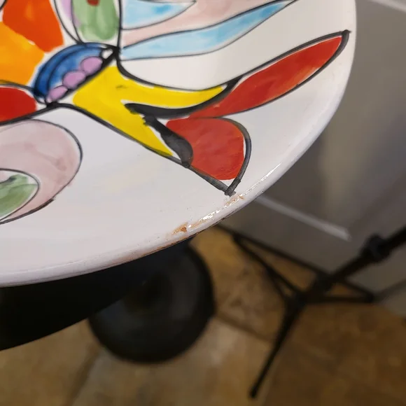 La Musa MCM Ceramic Hand Painted Fish Platter - Picture 5 of 16